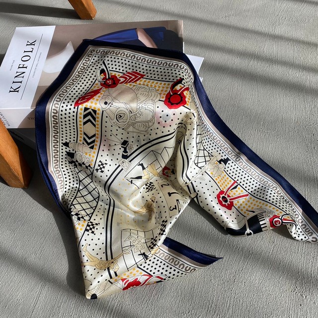 vintage pattern scarf(3/17na-14)【unisex】