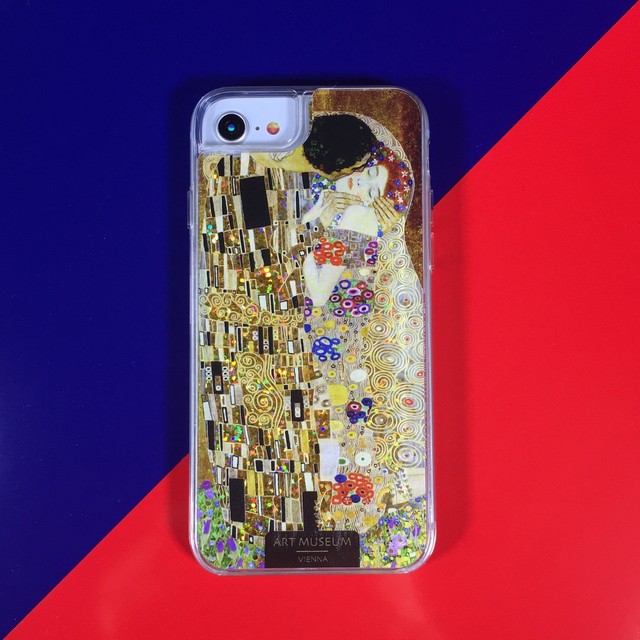 Artify Iphone Se 第２世代 6 6s 7 8 グリッターケース クリムト キス ゴールド Aj Klimt World
