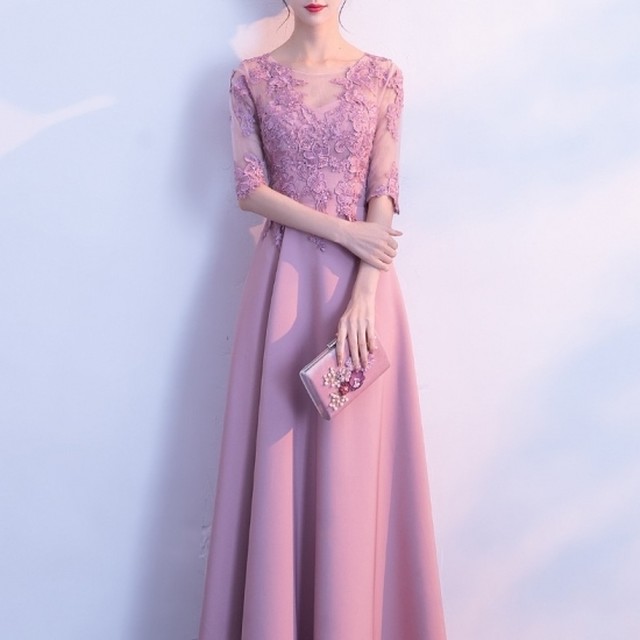 演奏会用 ロングドレス パーティードレス ロングワンピース 花嫁 パーティー 刺繍 衣装 ウェディングドレス 二次会 発表会 演奏会用 ロングドレス パーティードレス ロングワンピース Dressy Lily ドレッシーリリー プチプラドレスワンピース専門店