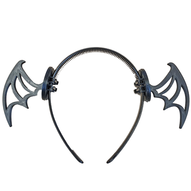 悪魔の角7型 小 コウモリの羽 ハロウィン コスプレ用 カチューシャ付き Newcom