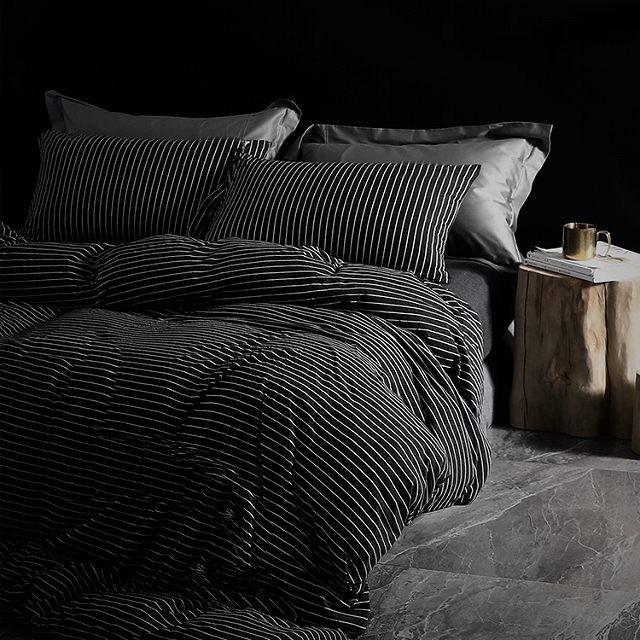 布団カバー 3点セット シングル 綿100 寝具セット 4点セット まくらカバー シーツ おしゃれ シンプル ボーダー 爽やか リラックス モノトーン ワンピの里