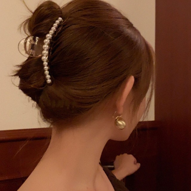 髪留め クリップ クリップ おしゃれ まとめ髪 アレンジ バンスクリップ 可愛い ヘアクリップ ヘアアクセサリー おしゃれ 髪飾り フェイクパール ネット通販 購入 激安 10代 代 30代 40代 春 夏 秋 冬 Roprot ロプロット ファッション レディースアパレル販売