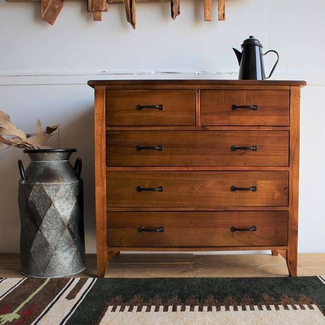 Mindy Wood Chest 800 / 北欧アンティークスタイル 木製チェスト 80cm