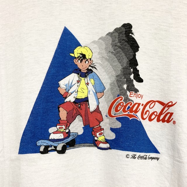 90年代 90 S 颯爽少年英雄伝 コカ コーラキッド Tシャツ 企業物 シングルステッチ 古着 ビンテージ Vintage アニメ マンガ ゲーム Autb