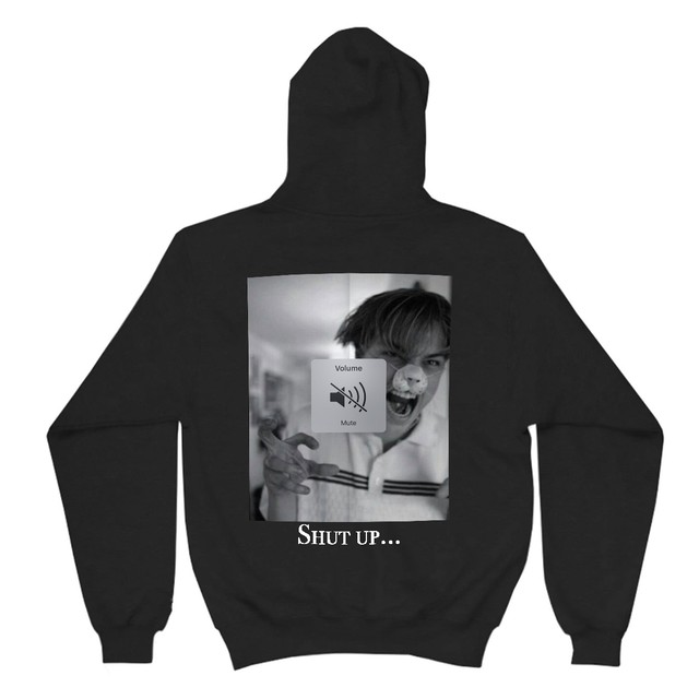 【Cat & Parfum】Shut Up Leo Back Print Pull Over Hoodie