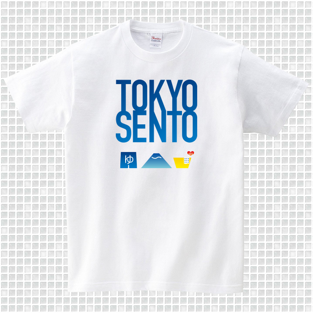 Tokyo Sento 青 Tシャツ ゆっポくんstore By 東京銭湯