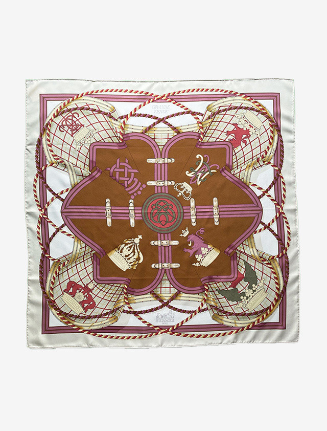Hermes Grande Tenue エルメス カレ 90 シルク ツイル スカーフ 馬の礼装 Pomps