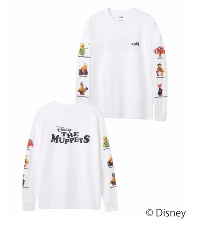 X Girl X Girl Disney The Muppets Printed Sleeve L S Tee ディズニーコラボ ザ マペッツ Xgirl Xg エックスガール Inception