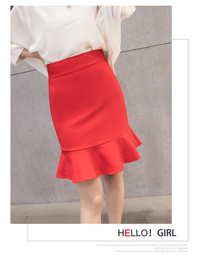 フリルタイトスカート 大人可愛く スカート 通勤スタイル Ys Ysstyle