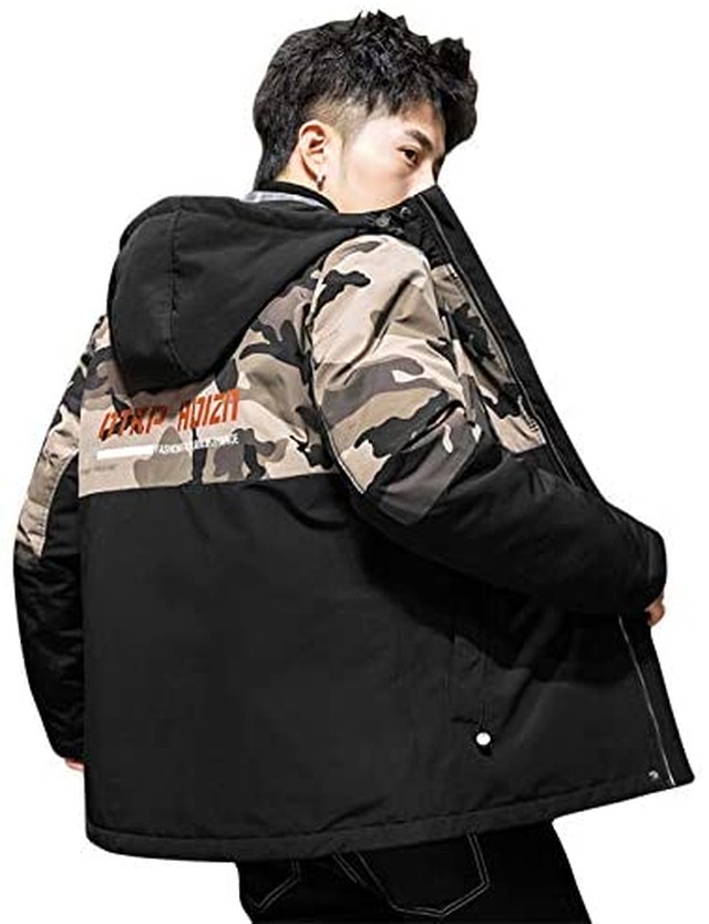 Jpcs Hilarocky 中綿ジャケット メンズ ブルゾン アウター マウンテンパーカー ジャンパー フード付き 冬服 厚手 カジュアル Az Japan Classic Store