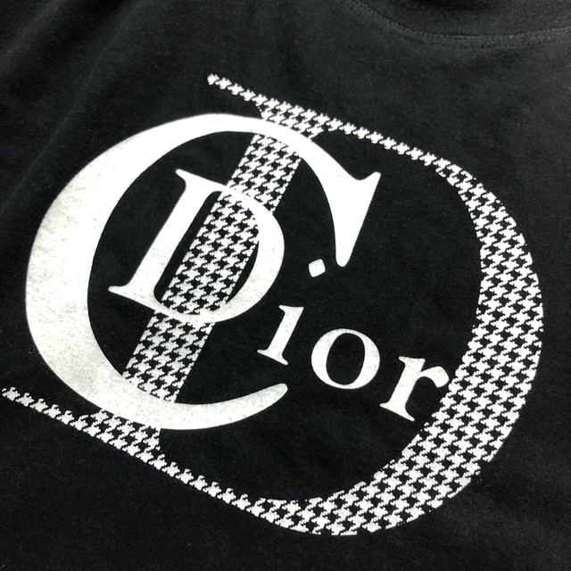 Christian Dior クリスチャン ディオール Cdロゴ プリント 半袖tシャツ 黒 代理タグあり 都町の古着屋 Charkha Bazaar チャルカバザール