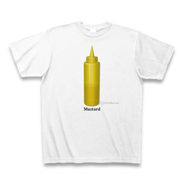 マスタードディスペンサーイラストtシャツ 送料無料 3millilitre