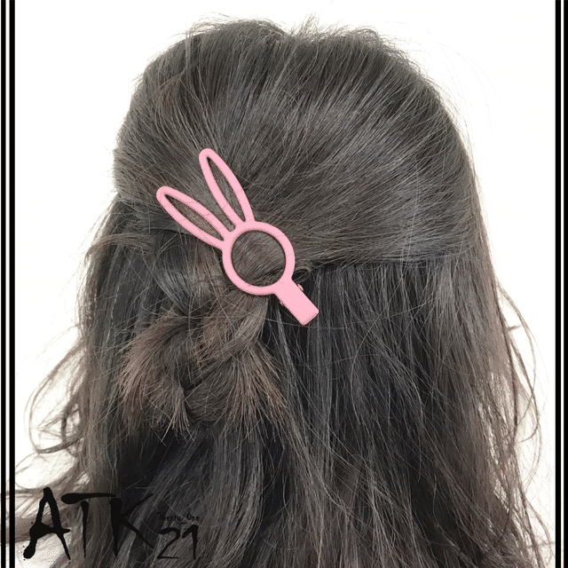 マットカラー ラビットモチーフ ウサギ ヘアクリップ 髪留め 前髪 サイド留め 簡単ヘアアレンジ キッズ 子供 大人可愛い レディース ヘアアクセサリー Hd Atk21