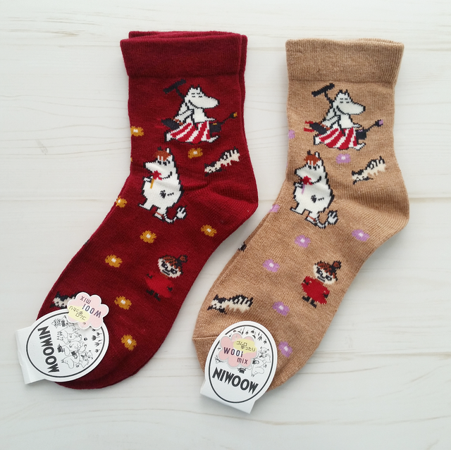 Moomin ムーミン 靴下 ウールミックス 京都のかわいい雑貨屋さん ミハスピトゥー Mijaspittoo