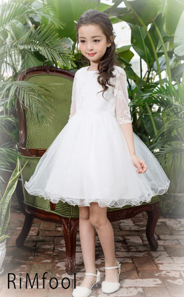 子供ドレス フォーマル キッズ 女の子 ワンピース ピアノ発表会 フラワーガール パーティー 結婚式 七五三 お姫様 100 150cm Rimfool