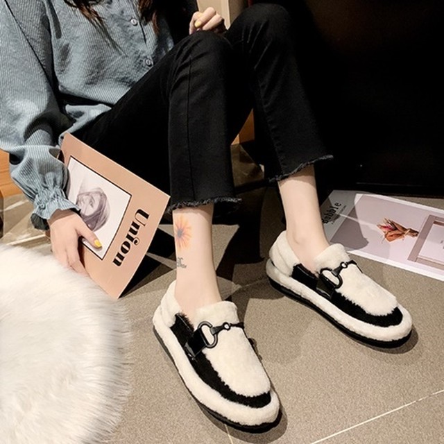 全3色 ムートン ファー ボア フラットシューズ ブラック レディース 靴 ムートン スリッポン ムートンモカシン ムートンブーツ フラットシューズ スエード ファー あったかシューズ 痛くない 歩きやすい 黒 ブラック ぺたんこ靴 スリッポン Country Road