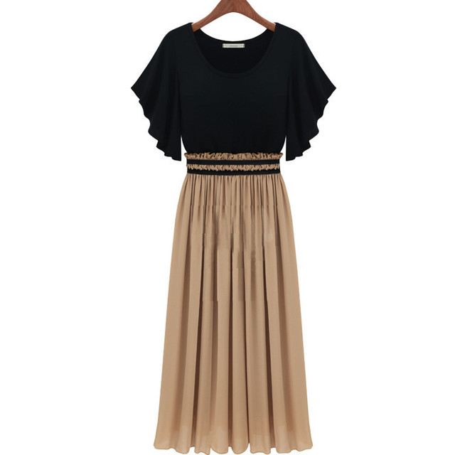 ドッキングワンピース レディース ロングワンピース ミモレ丈 シンプル おしゃれ シフォンワンピース リゾートワンピース 切り替え ロング マキシ丈 リゾート シフォン ワンピ 半袖 大きいサイズ きれいめ 膝下 春 夏 秋 冬 大人 上品 代30代40代 お呼ばれ 送料無料