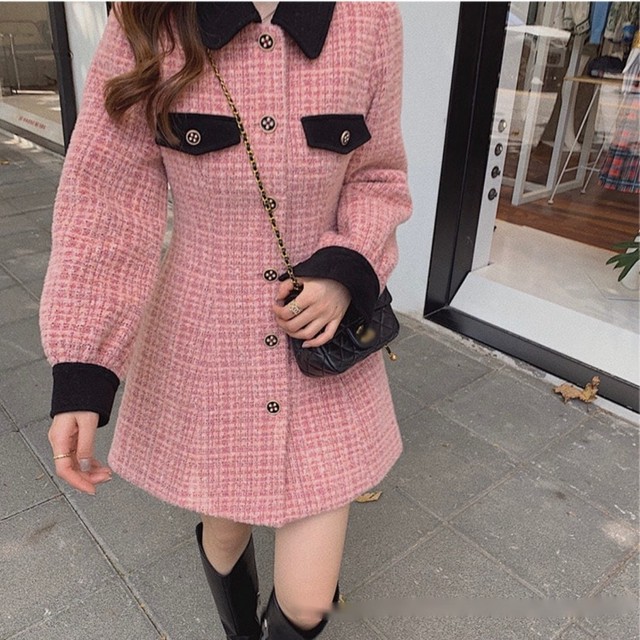 Girlyツイードジャケットワンピース Estela エステラ レディース 通販 Bace 韓国