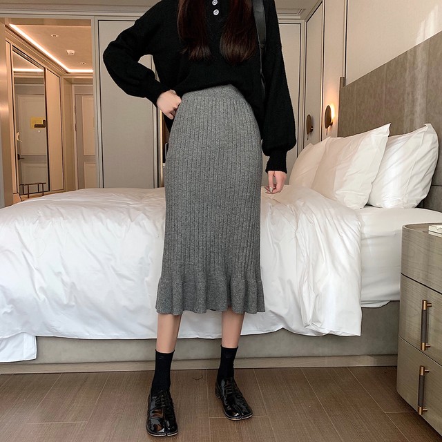 〈1周年記念リクエスト〉ニットタイトスカート【knit tight skirt】