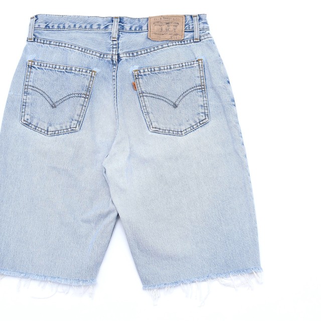 Euro Levi's 882 02 cut off denim shorts