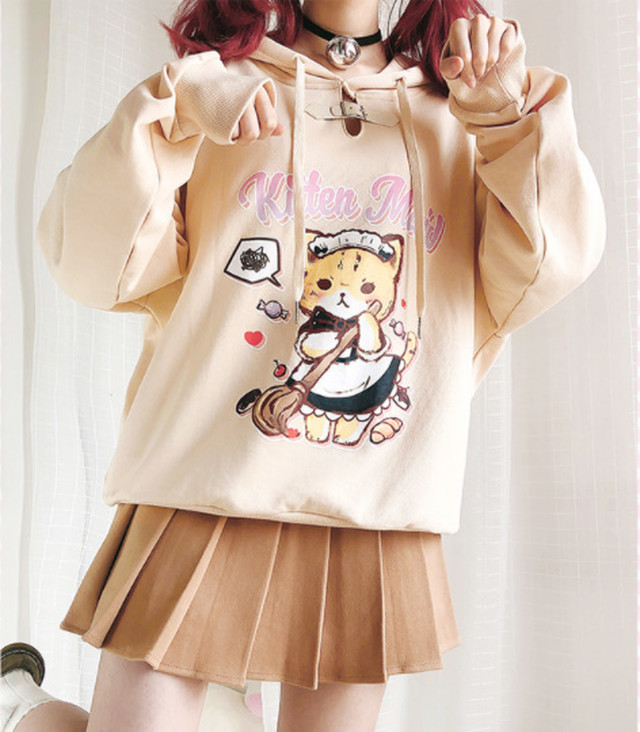 トップス トレーナー パーカー ベージュ Cool ルーズ オーバーサイズ メンズライク 病みかわいい ゆめかわいい ゆるかわ キュート 大人かわいい きれいめ エレガント フェミニン カジュアル 秋 冬 デイリー お出かけ Z117 Top Mode