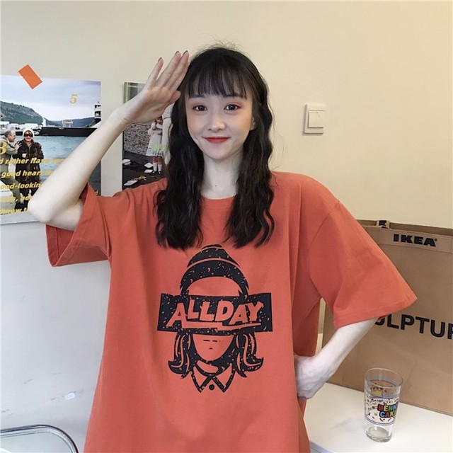 ビッグシルエット ｔシャツ レディース 韓国 ファッション レディース プリントｔシャツ ロゴｔシャツ 夏 半袖 トップス レディース オーバーサイズ ゆったりｔシャツ グレー レッド ネイビー 韓国 ｔシャツ Vestito