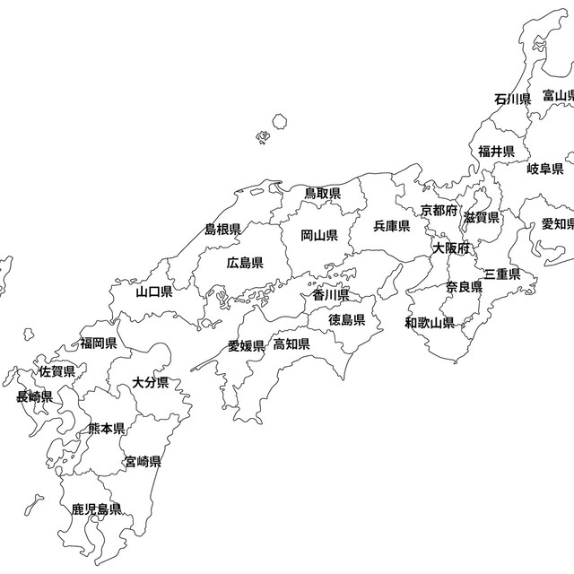 日本地図 白地図 画像データ3500px 地図素材ならmap Data Store 地図データ 白地図の販売