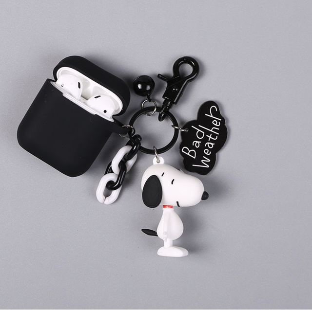グリーンのみ即納 スヌーピーのチャームが可愛いair Podsのケース シリコンケース Apple アパレルショップ Be My Self