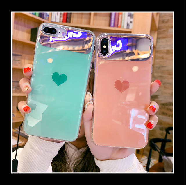 Iphone8 ケース Iphone7 Iphonexs Iphone6s 携帯ケース Iphoneケース 韓国 女性 スマホケース キラキラ 美光沢 ミラー ハート Freely S Shop