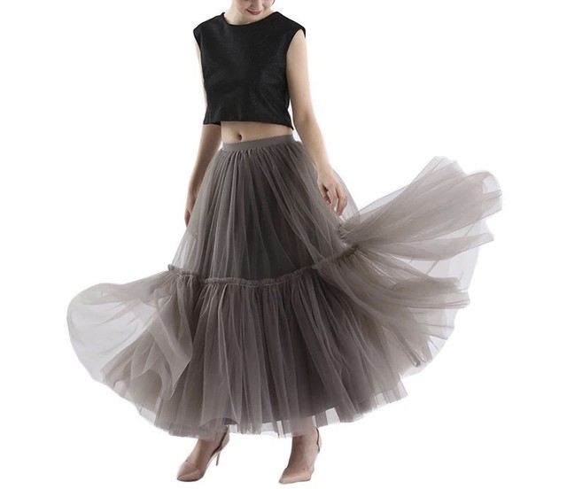 新作 21 5色 ボリュームチュールスカート インポート Autumn Winter J Marmie Vintage Select