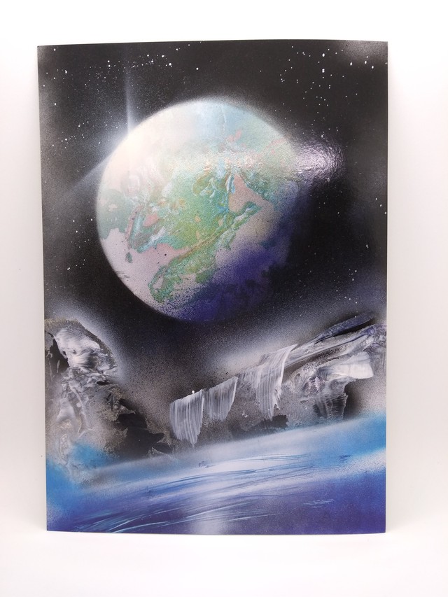 スプレーアート 絵画 宇宙 地球 Spray Art Store
