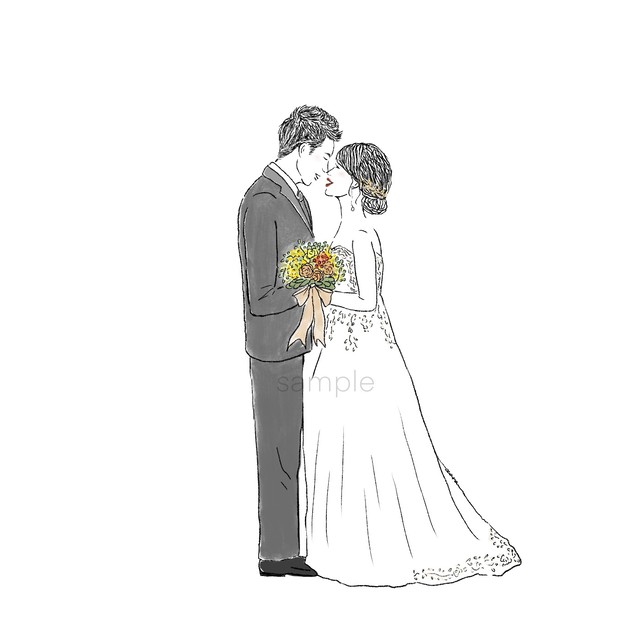 ウェディングイラスト Ocara