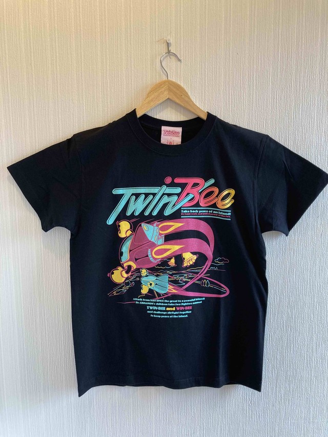 TwinBee フルカラーTシャツ(ブラック・ホワイト) / VIDEO GAME TOKYO