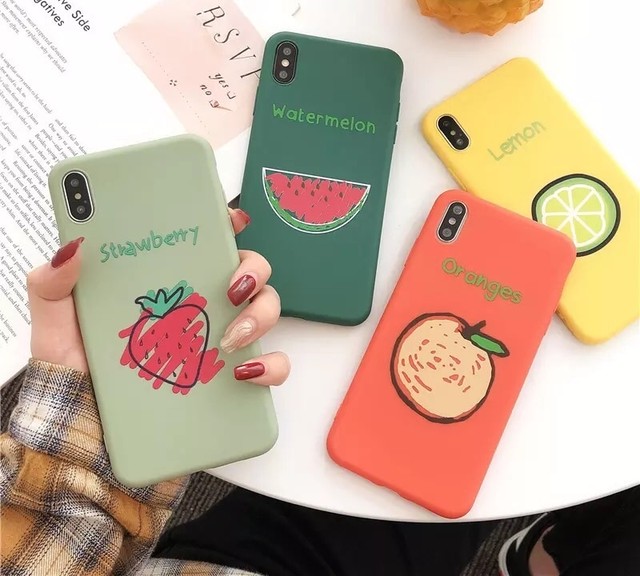 フルーツ 果物 Iphoneケース オレンジ レモン スイカ イチゴ Melce