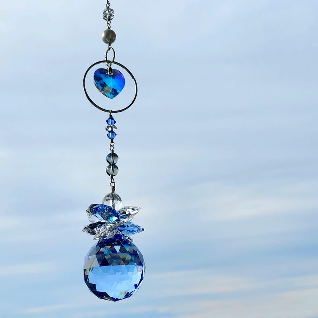 幸せになるおまじない サムシングブルーのサンキャッチャー Suncatcher Stone Foliumstella