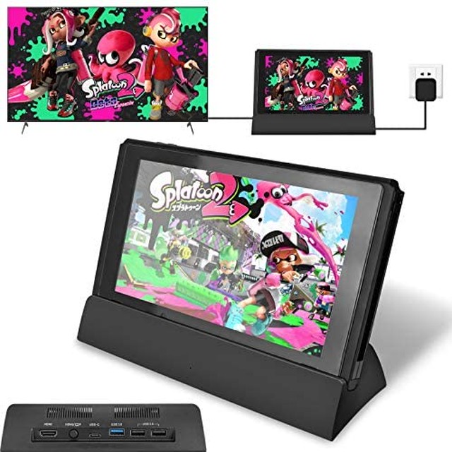 Jpcs Dlseego Nintendo Switch ドック ミニドック 充電スタンド アダプター 最新システム対応 Hdmi変換 Tvモード テーブルモード 4k 1080解像度 Usb3 0 切り替え 直接にtv出力 放熱対策 日本語説明書付き Type C Usbポート3つ搭載 持ち運び便利 Az Japan Classic