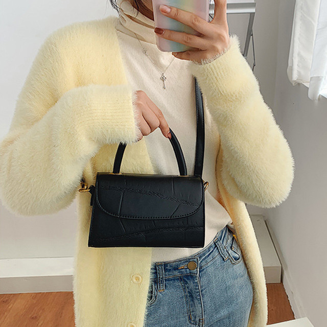 ショルダーバッグ ハンドバッグ レディース Puレザー 鞄 カバン 肩掛け 手持ち かわいい コンパクト ミニ 黒 ２ｗａｙ おしゃれ クラシック デザイン カジュアル きれいめ バッグ Infini Arc En Ciel