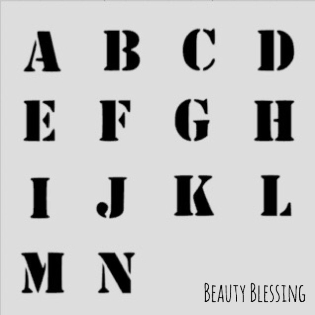 アルファベット 大文字 No 2 Beauty Blesssing