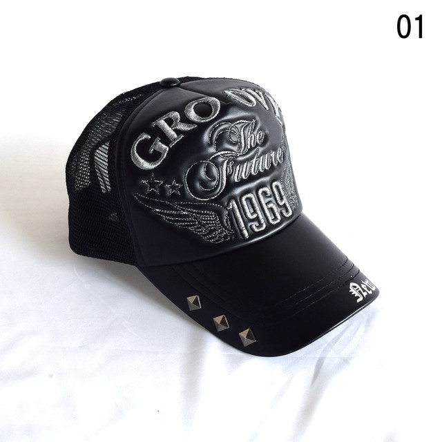 送料無料 レザーキャップ シリコン刺繍 メッシュ メンズ レディース 帽子 Craft Sketch クラフトスケッチ