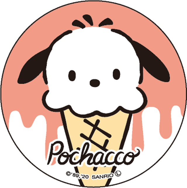 ポチャッコ Cafe 限定コラボガラスマグネット アイスタイプ Madnm