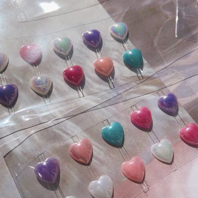 ぷっくりハートシール ネイル パーツ S2 ネイルパーツ販売 Chimu Nails