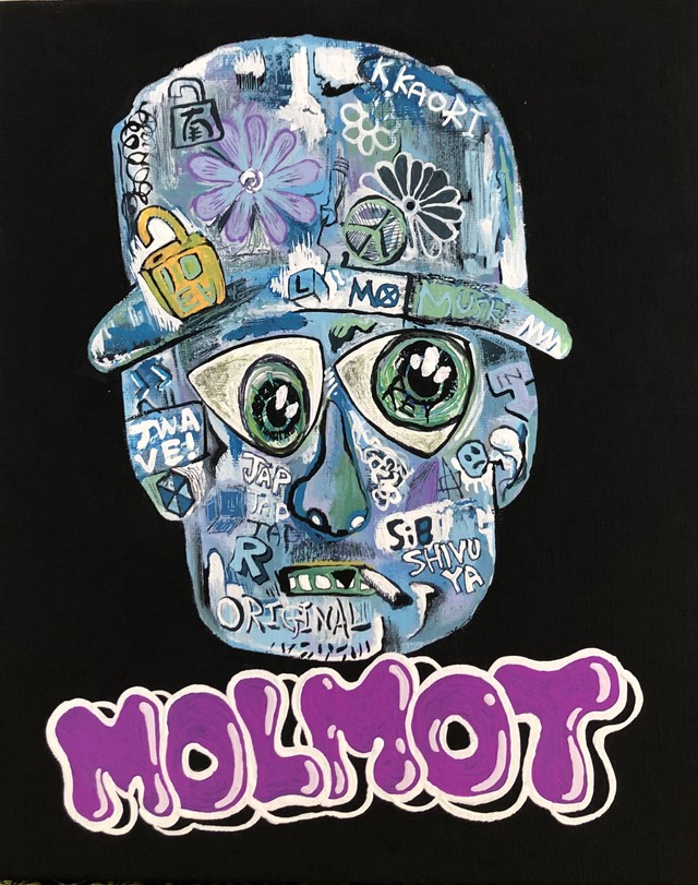 スリッポン スニーカー 26 メンズ デッキシューズ カスタム おしゃれ アート イラスト 世界に一つ チョン靴 シューズ 白 ホワイト ローカット キャンバススニーカー Mol Art Club