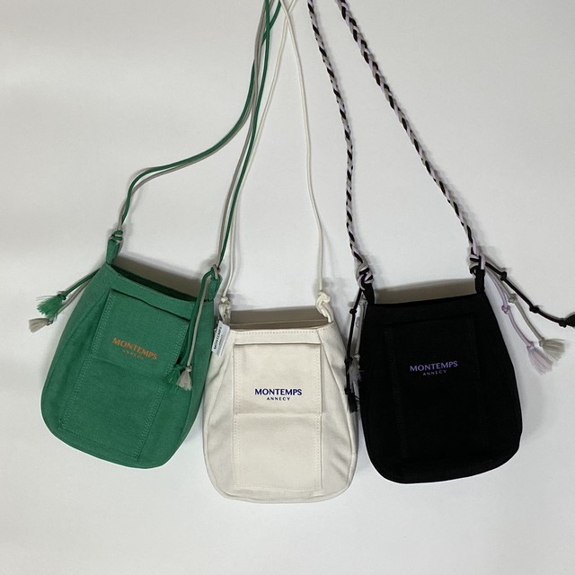 Montemps Signature Canvas Bag Green Strap Green 正規品 韓国 ブランド バッグ ショルダー バッグ Nb Bz Bonz 韓国 ブランド 正規品のみ