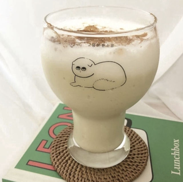 ハングル ネコちゃん コップ 猫好き ロンググラス おしゃれ カフェ 食器 おうち時間 Wanderlust Club 海外 雑貨 文具 クリエーターグッズセレクトショップ