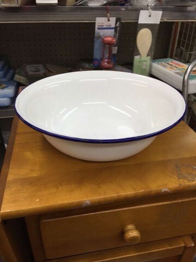Sale 野田琺瑯の洗面器 縁ネイビー Dead Stock But Good Stock 森金物店