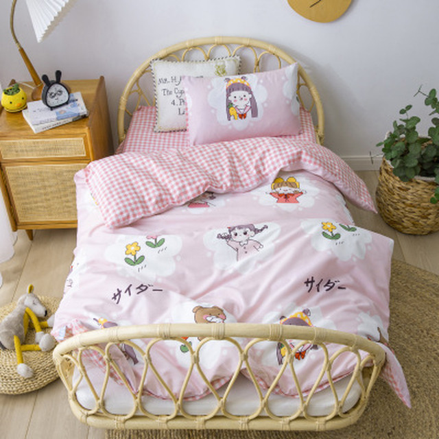 子供部屋 子供ベッド 寝具セット カバーセット 3点セット 可愛い 人気 8色 Dyh海外子供用品