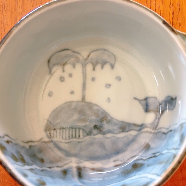 森圭介 Sora 子供食器 汁椀 スープボウル クジラ 京焼 離乳食 出産祝い Moiオリジナル 別注 陶芸作家 器 うつわ Mr 002 器と雑貨 Moi