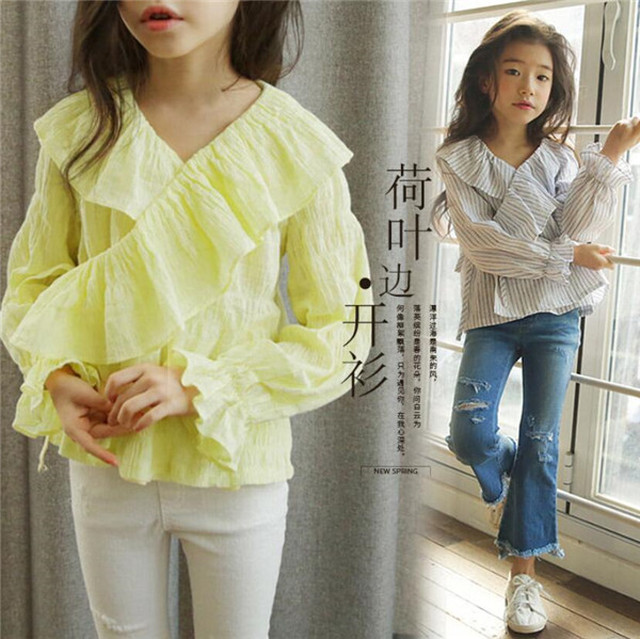 キッズ シャツ Tシャツ ップス ファッション 女の子 長袖 韓国子供服