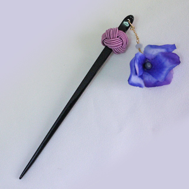 【suifuyouコラボ商品】紫陽花と玉結びのかんざし1(現品限り)