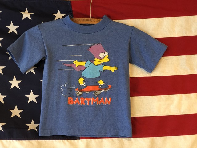 Kids 90s シンプソンズ Tシャツ 子供服 Bartman ジョークtシャツ Acrosstheuniverse 1977